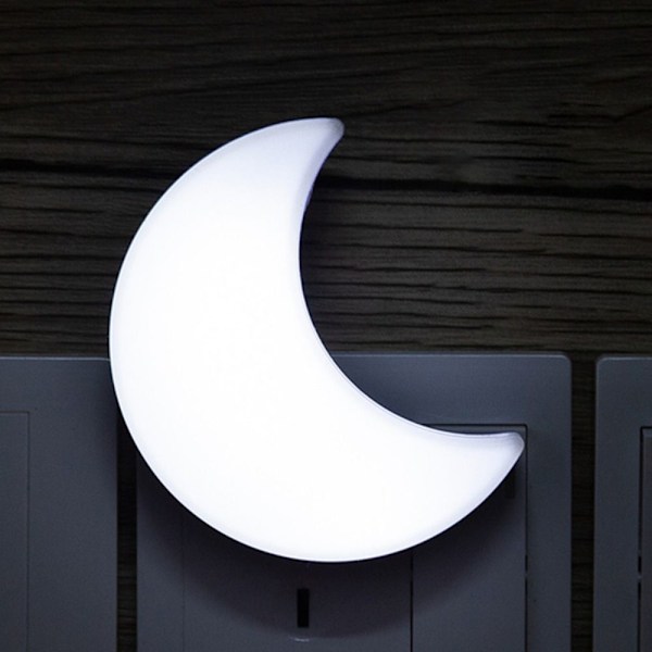 2kpl Lamppu Moon Shape WHITE EU PLUG EU PLUG white EU Plug-EU Plug