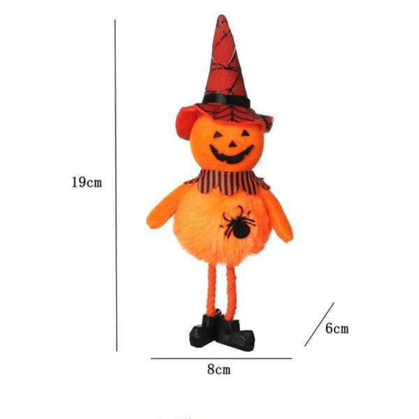 2kpl Halloween Pumpkin Doll Drop Ornament WITCH WITCH Witch
