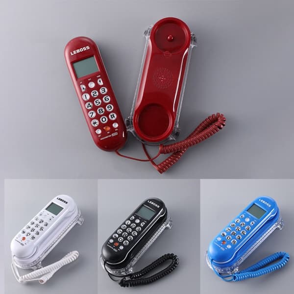 Telefon med ledning RØD Red