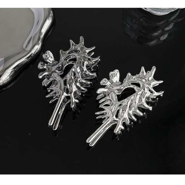 Värikäs Alien Metal Conch Hair Claws Harajuku Päähineet SILVER silver A-A