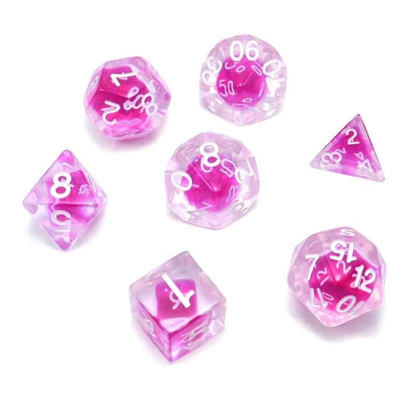 7kpl / set DND Dice Polyhedral Dice STYLE 2 STYLE 2 Style 2