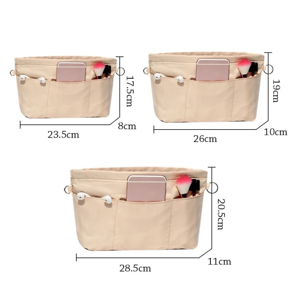 Aseta kosmeettinen laukku aluskassi BEIGE LARGE beige large