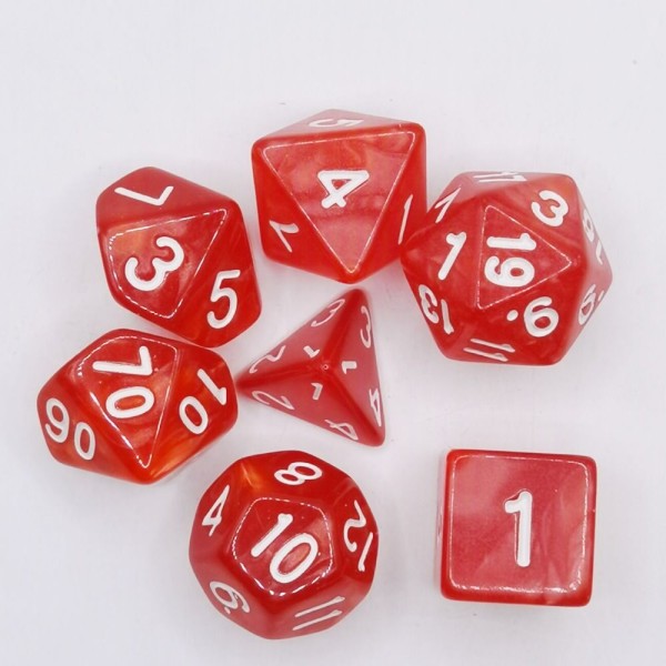 7 kpl / set DND Dice Polyhedral Dice STYLE 5 STYLE 5 Style 5