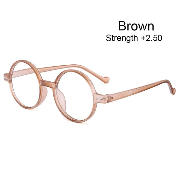 Læsebriller Presbyopia Briller BRUN STYRKE +2,50 brown Strength +2.50-Strength +2.50