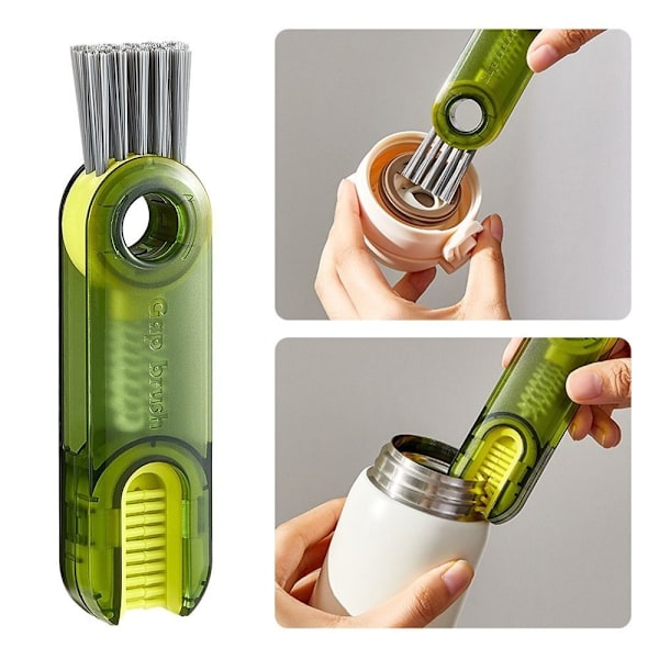 2 STK Kopplokk Rengjøringsbørste Kopp Gap Brush GRÅ grey