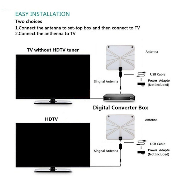 HDTV Antenneforstærker Signalforstærker Booster TV Antenne 1pcs