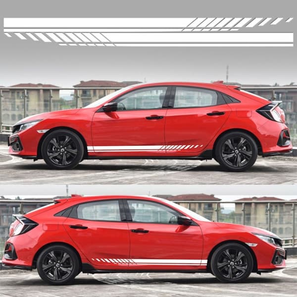 1Pari-autotarra Auto Side Stripe VAALEANHARMAA Light grey