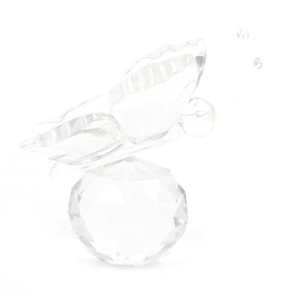 Crystal Butterfly Figurine Glas Miniatyr TRANSPARENT Transparent