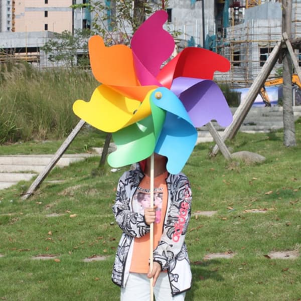 Färgglada solrosväderkvarnar Layout Pinwheels Leksaker 2 2 2