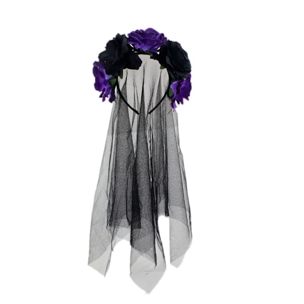 Halloween pannebånd med blomsterhår 7 7 7