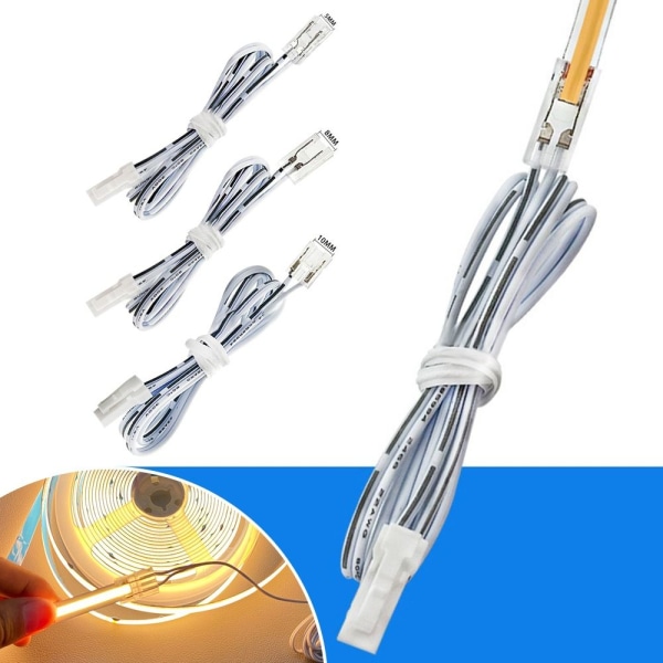 LED Strip Spännen Ljus Strip Fästklämma 8MM 8mm