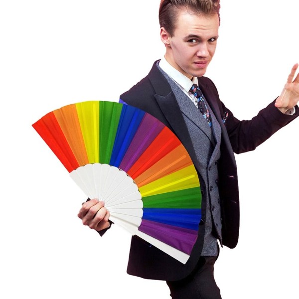 Rainbow Fans Rainbow Hand Fan A A A