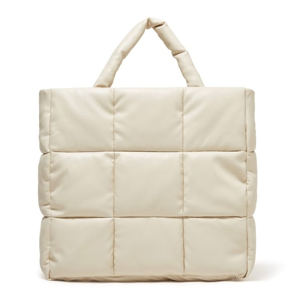 Håndtasker til kvinder Stor puffer mulepose BEIGE Beige