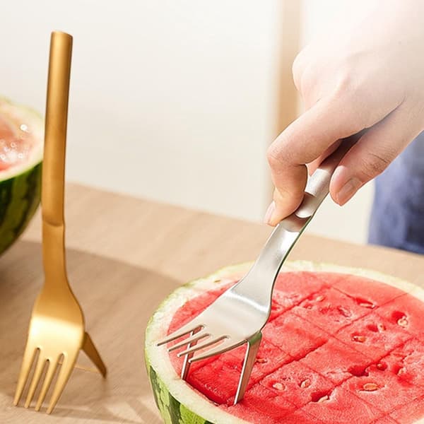 Watermelon Fork Slicer Watermelon Slicer Cutter SILVER Silver