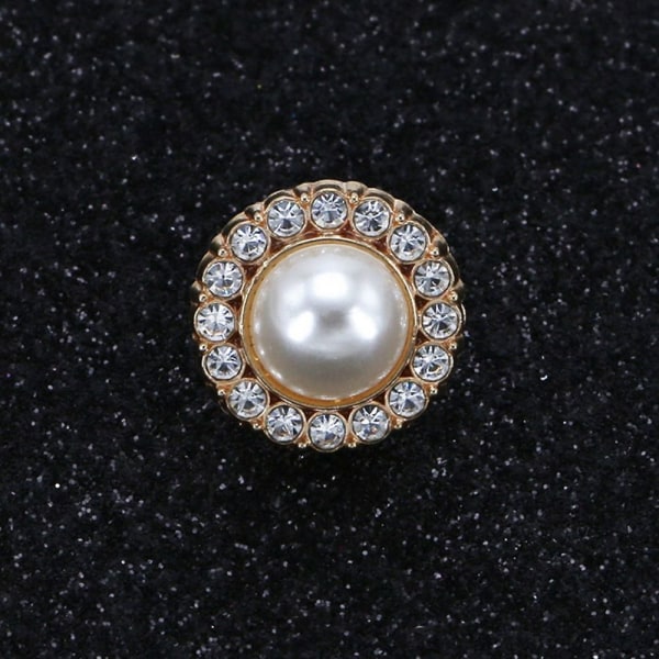 Broscher Pins Rhinestone Button 18MMD D 18MMD