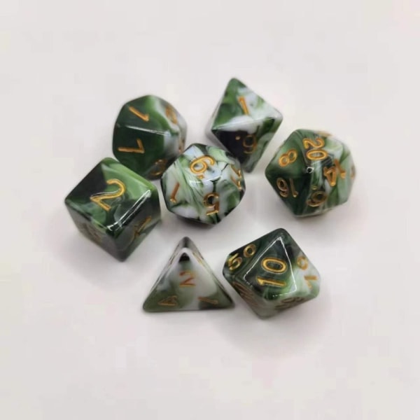 7 kpl / set DND Dice Polyhedral Dice STYLE 6 STYLE 6 Style 6