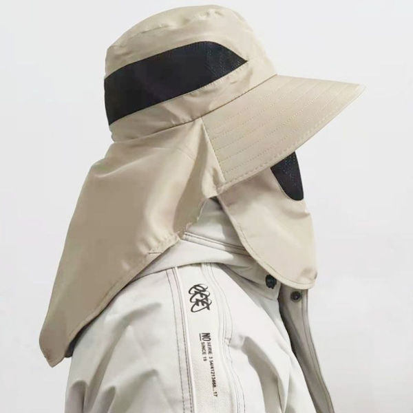 Fiskehat Solhat LYS GRÅ light grey