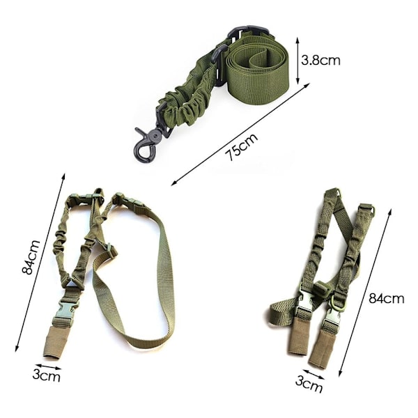 Taktinen benjiköysinauha KHAKI STYLE 1 STYLE 1 Khaki Style 1-Style 1