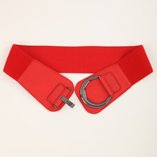 Leveä vyö retro soljella PUNAINEN Red
