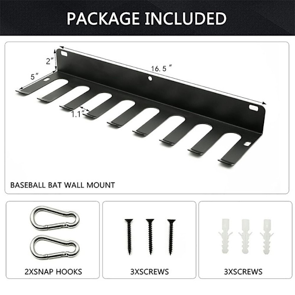 Basebollträhållare Softbollträhängare Bat Rack