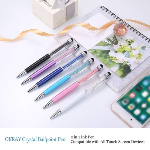 5 ST Kapacitiv Stylus Kulspetspenna VIT White