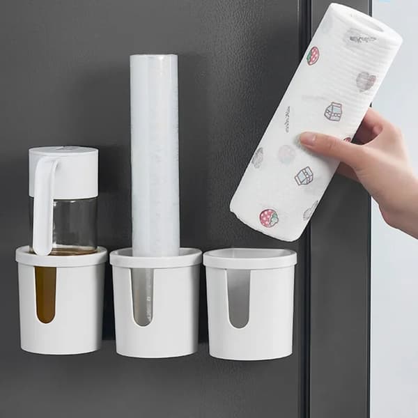 Mausteet Pullon säilytyslaatikko Paperirullan pidike HARMAA grey
