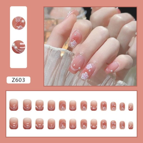 24st False Nails Short Square W370 W370 W370