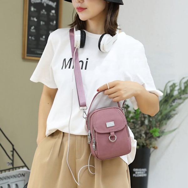 Dames Mini Skulderveske Håndvesker Messenger Bag pink