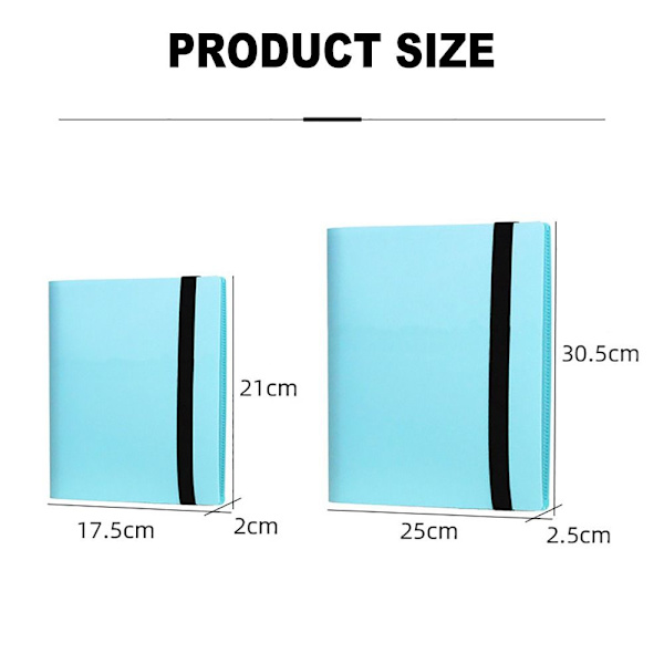 Pikakameravalokuva-albumi, 3 tuuman kuvien tallennustila 160 160 Pockets-Blue