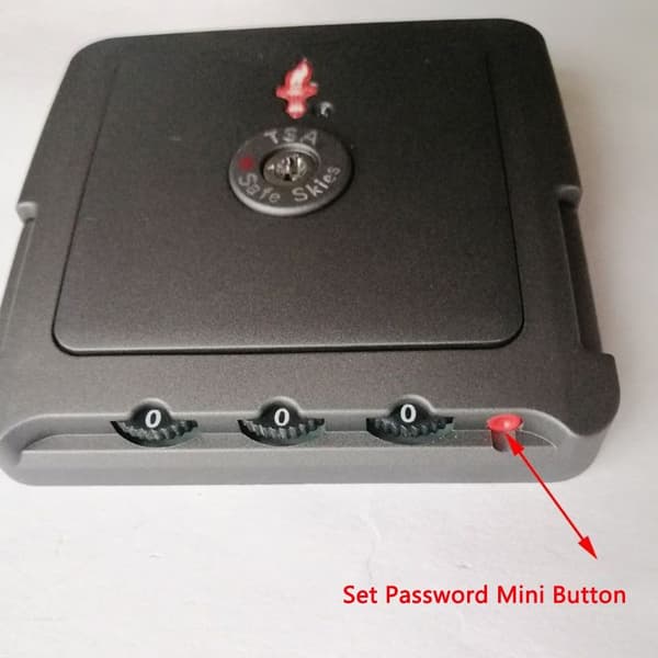 3-cifret kombinationslås Custom Password Lock GRÅ Grey