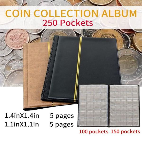 myntsamlingsalbum myntsamlingsbok myntholdere for