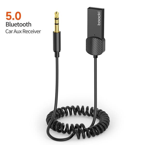 Trådløs Bluetooth Adapter Bilhøjttaler SORT Black