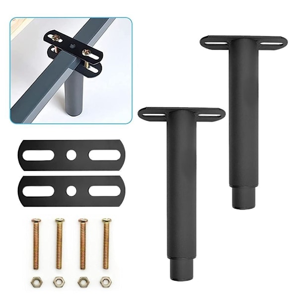 1/2 Stk Justerbar Møbel Ben Højde Kontrol SORT 2 STK 2 STK black 2pcs-2pcs
