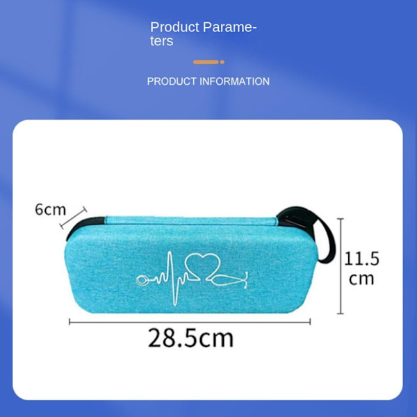 Stetoskop Stofæske Stetoskop Opbevaringspose SORT SORT Black