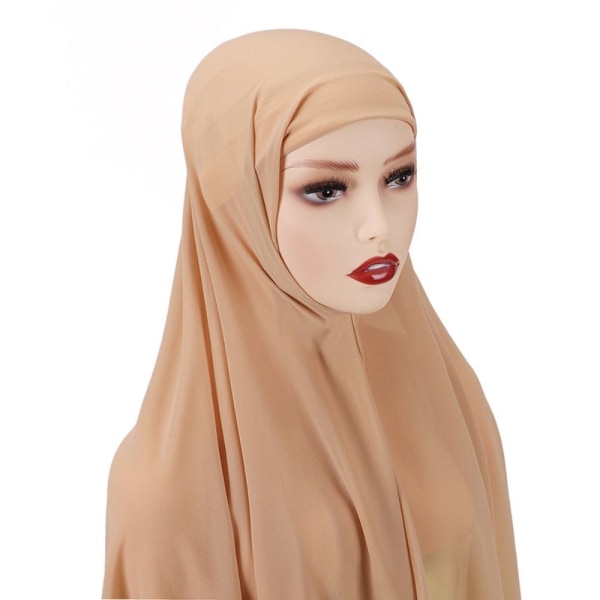 Muslimsk Hijab-turbanhatt BEIGE beige