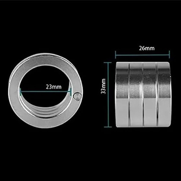 2/4 STK Folding Ring Fire-Finger lås Ring 4 STK 4 STK 4PCS