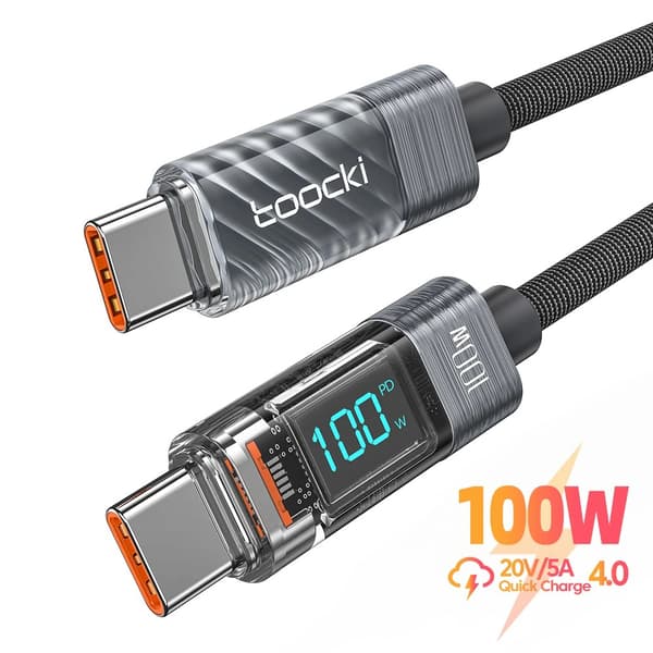 Mobil datakabel Laddningskabel 2M100W C-C GRÅ 100W C-C GRÅ 2m100W C-C Grey
