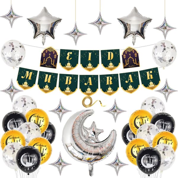 Eid Mubarak Ballon Balloner & Tilbehør