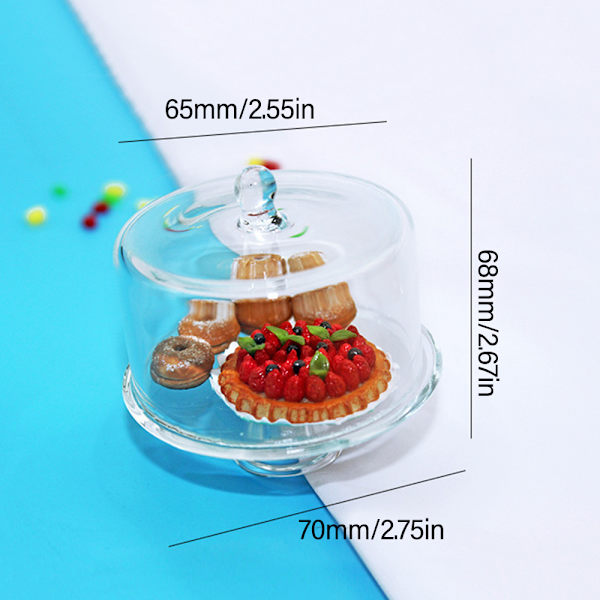 Dukkehus Dessertstativ Dim Sum-fad SLIKDANSER 2 SLIKDANSER 2 candy cans 2