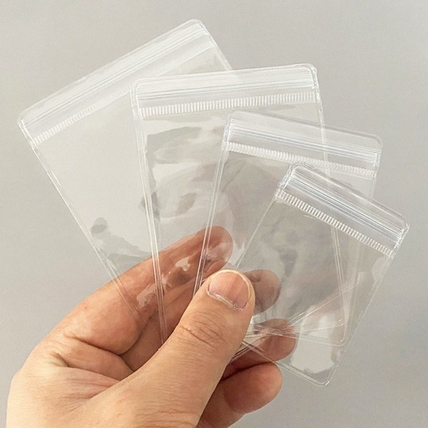 100st självförslutande påse Zip Lock påsar 100ST 4X6CM 100ST 4X6CM 100pcs 4x6cm