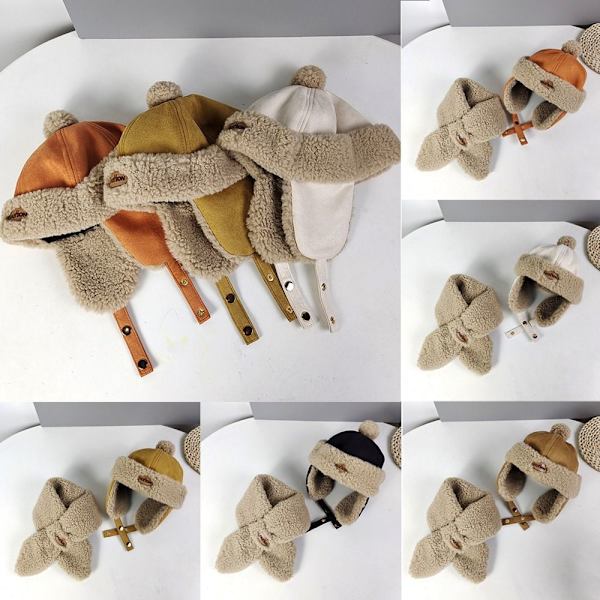 Vinter Baby Hat Baby Beanie SVART HATT SVART HATT black hat