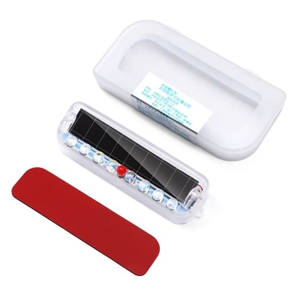 Solar Car Anti-tailgating Blinker lys Advarsel LED lys BLÅTT Blue