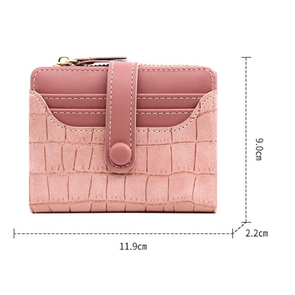 Liten lommebok Bifold kortholder ROSA Pink