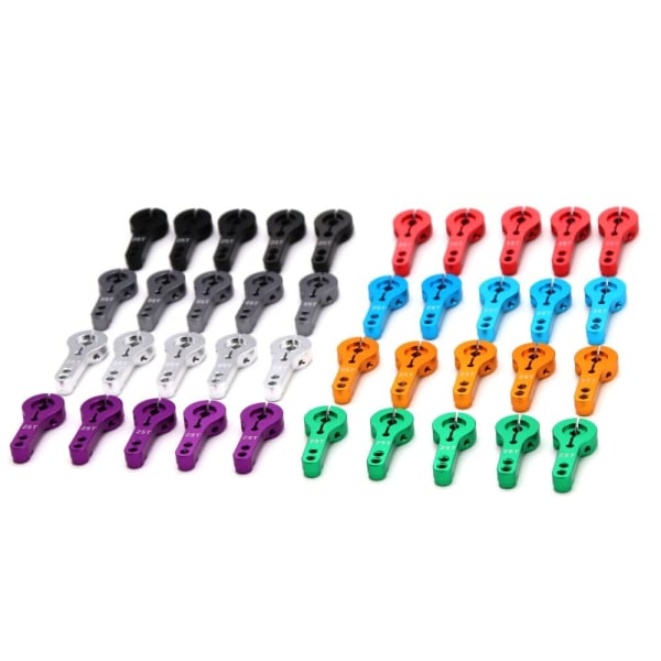 4STK 25T Servo Vippearme RC Servo Arm Horn SORT Black