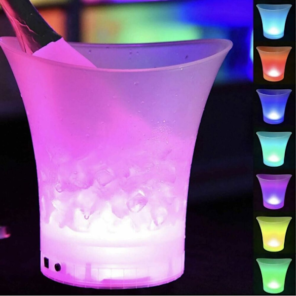 LED Ice Bucket -pöytävalo PUNAINEN red