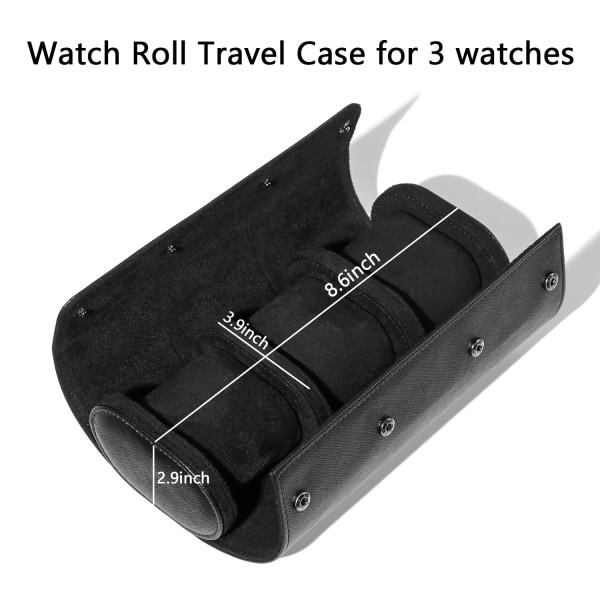 Klokke Roll Travel Case Organizer SVART black