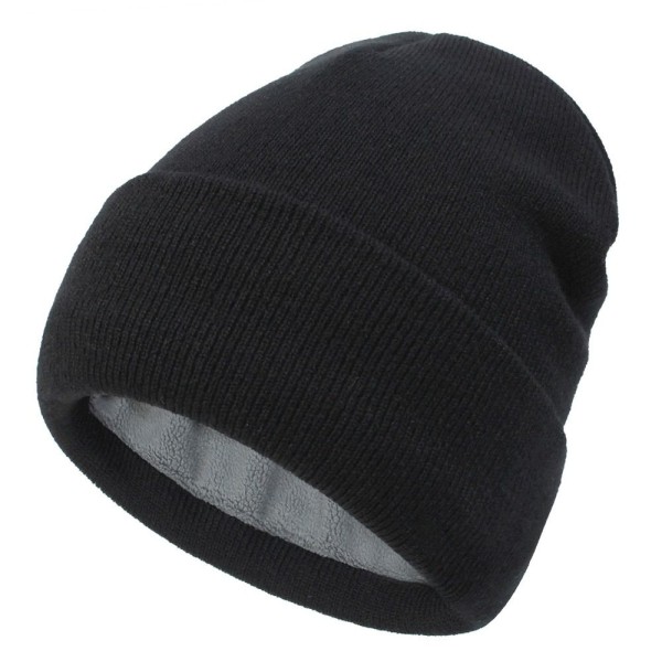 Beanie Hat Cuffed Beanie SORT SORT Black
