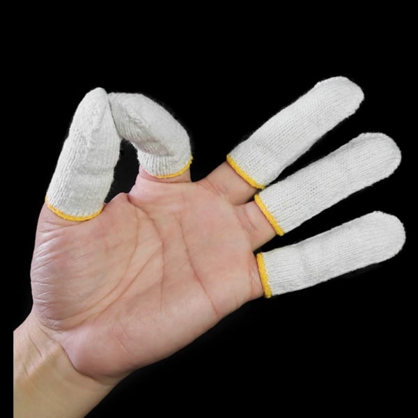 50 STK Bomuldsfingersenge Fingerbetræk Fingerbeskyttere