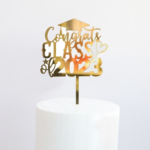 5st Cake Topper Happy Graduation 5 5 5