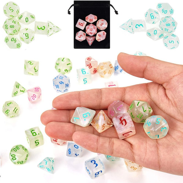 7 kpl / set DND Dice Polyhedral Dice 04 04 04